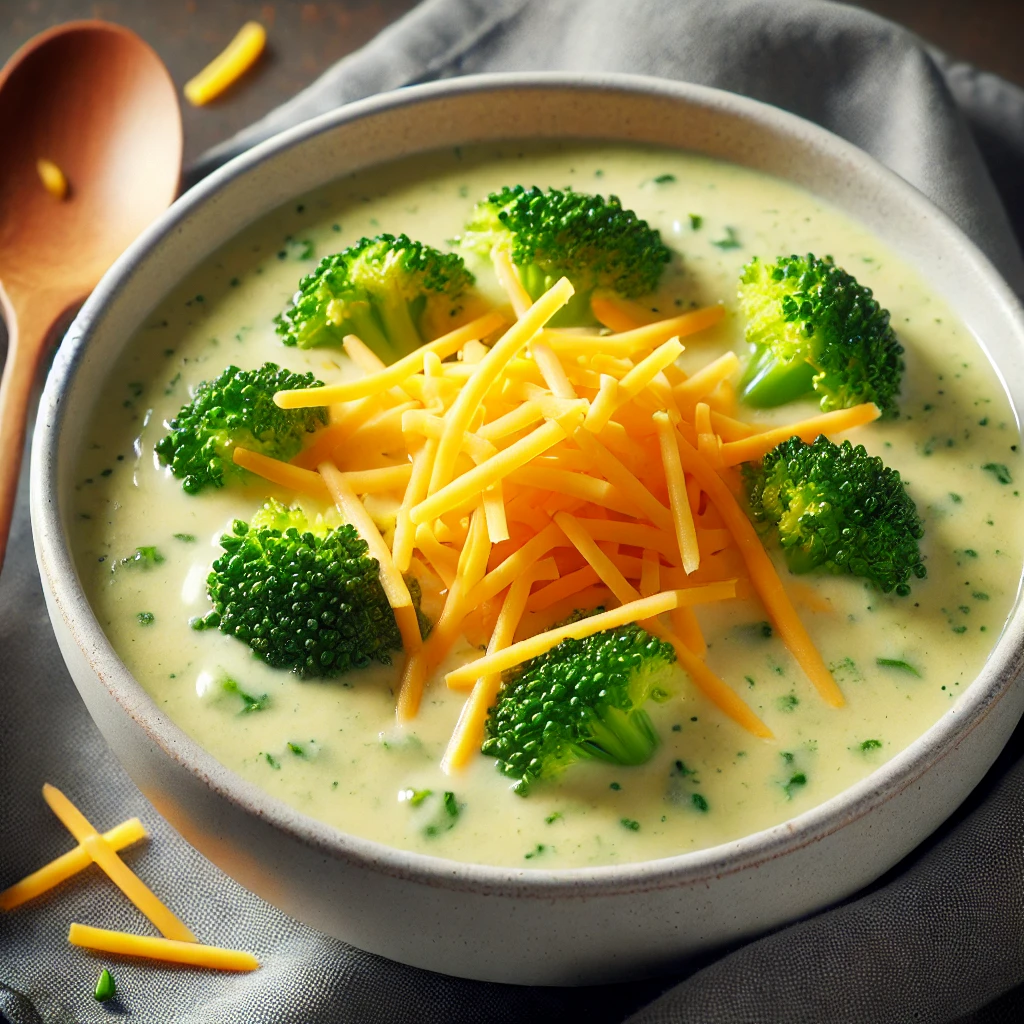 A-bowl-of-low-carb-broccoli-cheddar-soup-topped-with-shredded-cheddar-served-in-a-white-bowl.-The-soup-looks-creamy-and-comforting-perfect-for-a-lig A-bowl-of-low-carb-broccoli-cheddar-soup-topped-with-shredded-cheddar-served-in-a-white-bowl.-The-soup-looks-creamy-and-comforting-perfect-for-a-lig