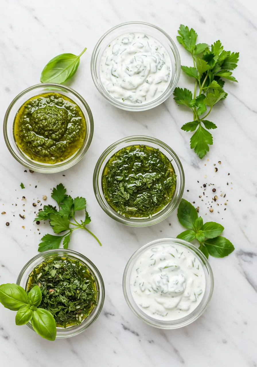 5 sauces aux herbes fraîches pour transformer vos plats