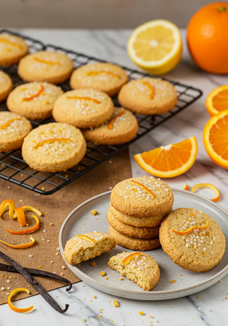 Biscuits sablés aux agrumes confits