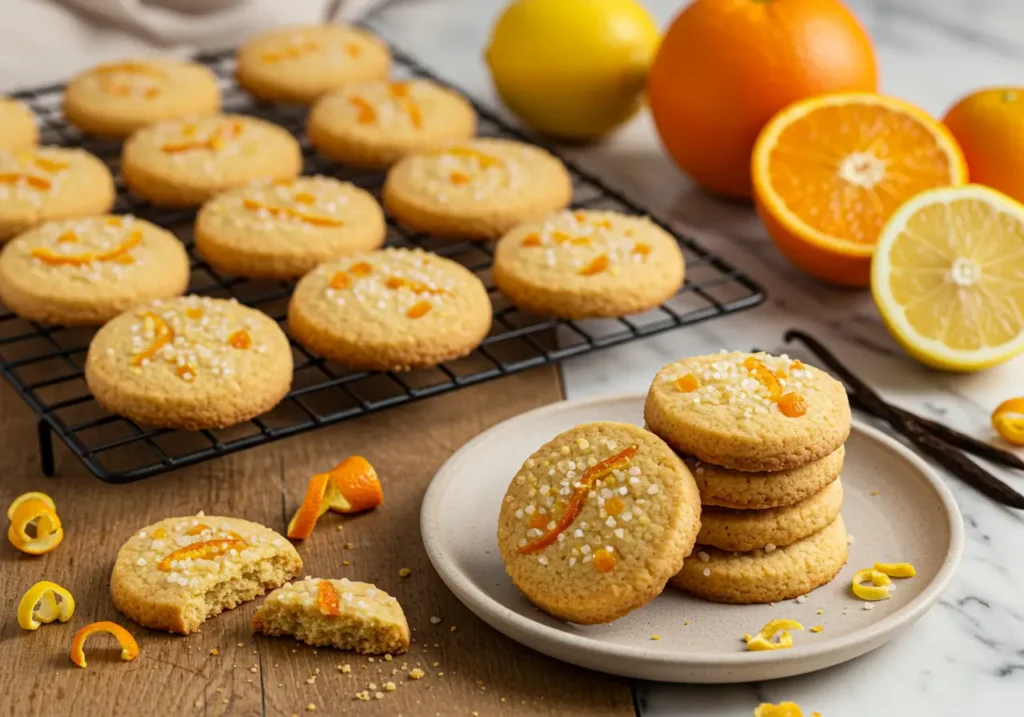 Biscuits sablés aux agrumes confits