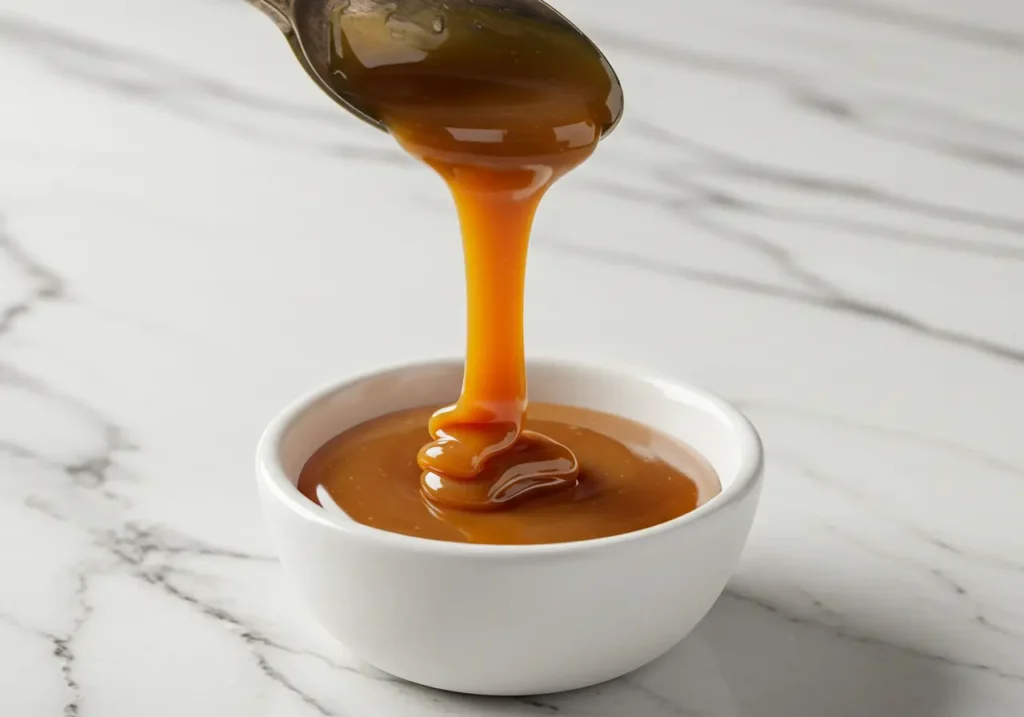 Caramel ambré coulant .
