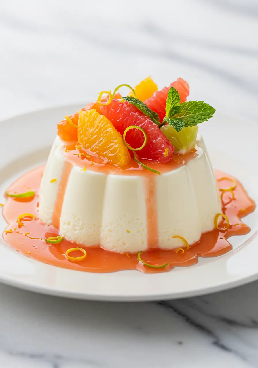 Panna cotta aux agrumes