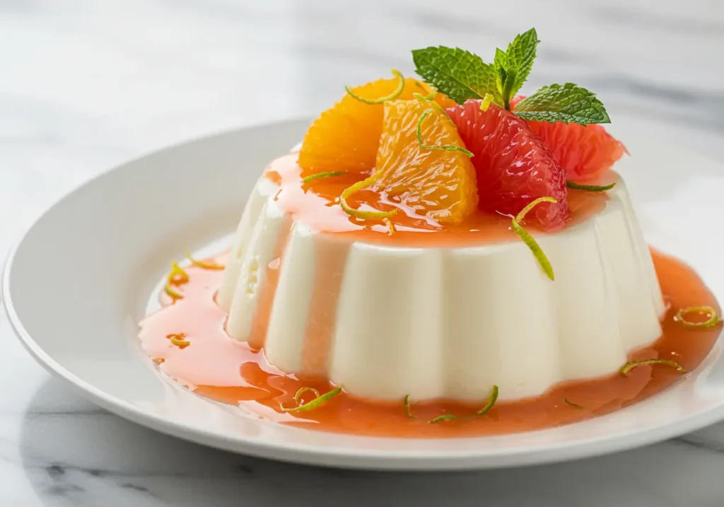 Panna cotta aux agrumes