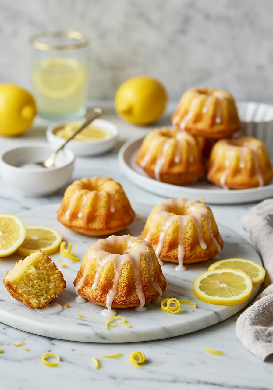 Petits gâteaux moelleux au citron