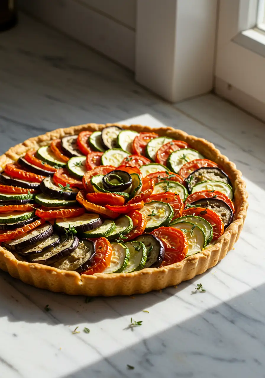 Tarte Provençale aux Légumes