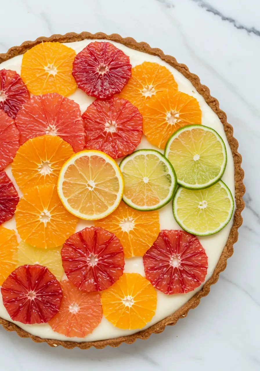 Tarte multi-agrumes