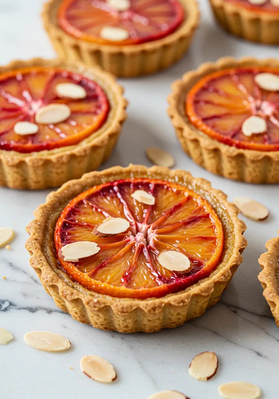 Tartelettes à l'orange et aux amandes