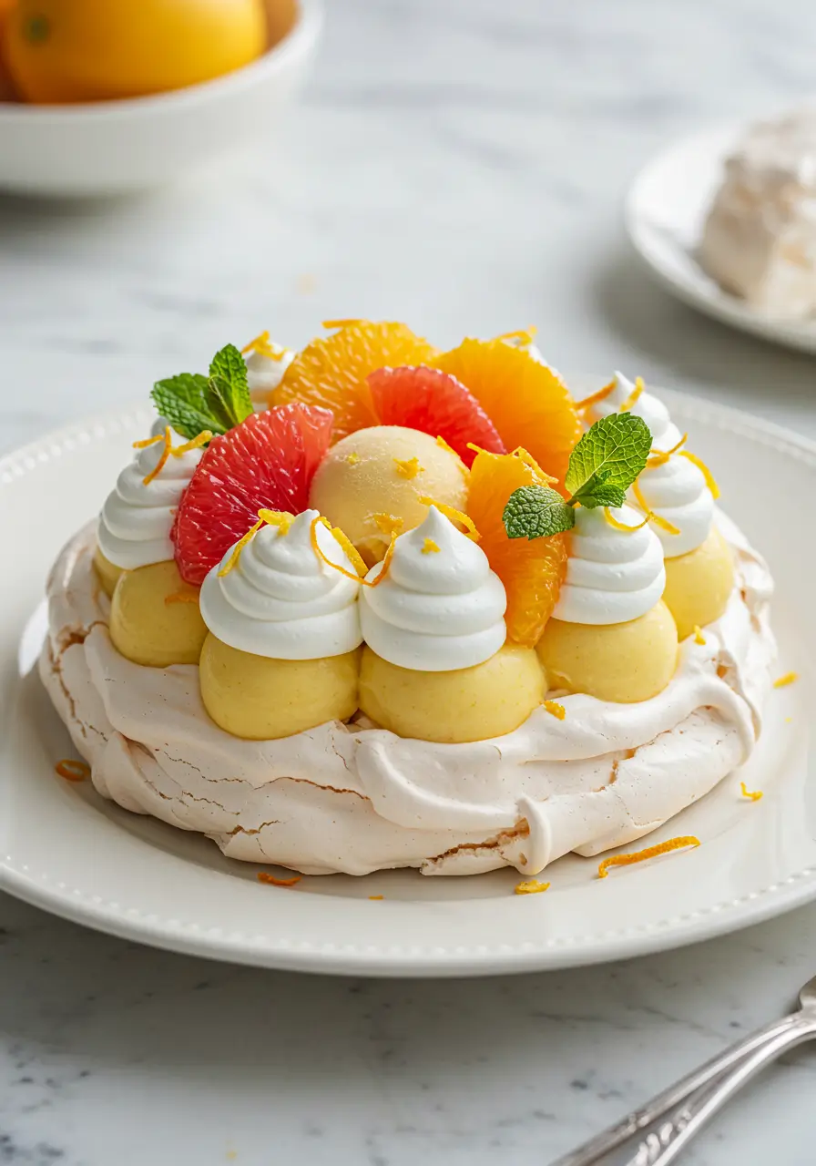 Vacherin glacé aux agrumes