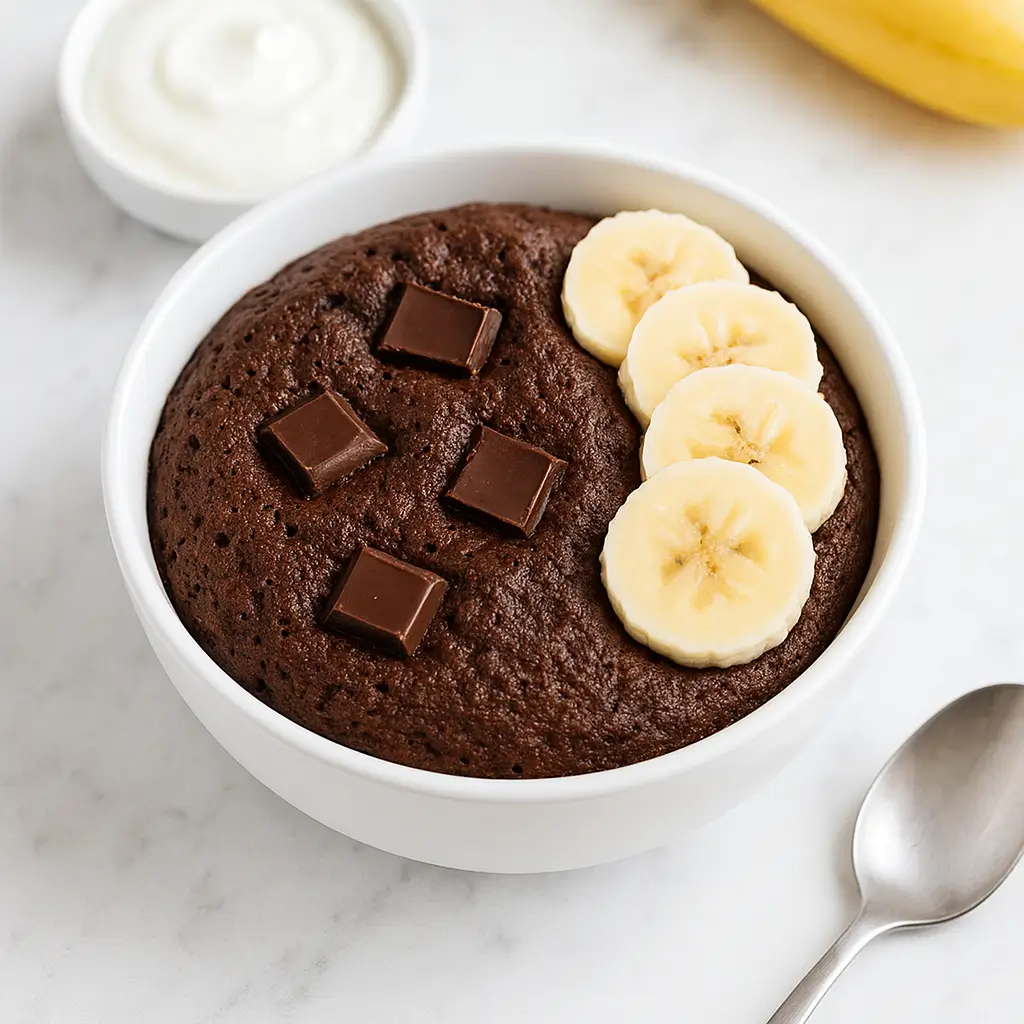 Bowl cake protéiné banane & chocolat