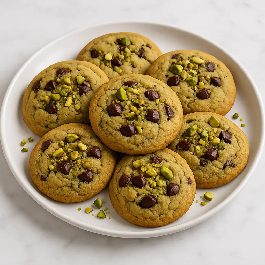 Cookie façon Dubaï Chocolate (pistache & chocolat)