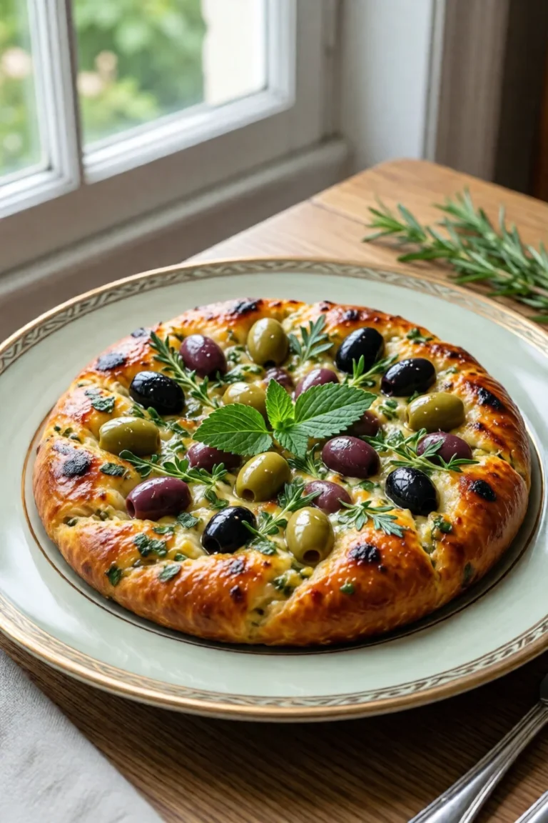 la fougasse aux olives et aux herbes - recette facile et rapide