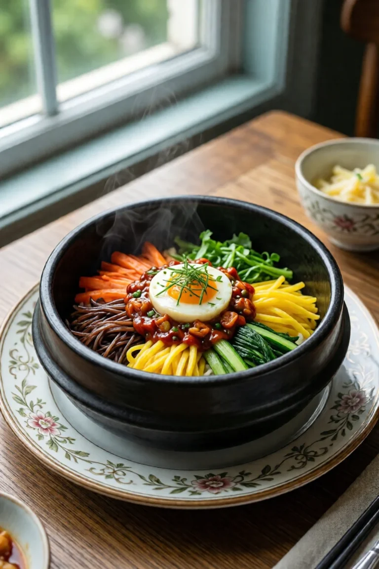 le bol de bibimbap coreen - recette facile et rapide