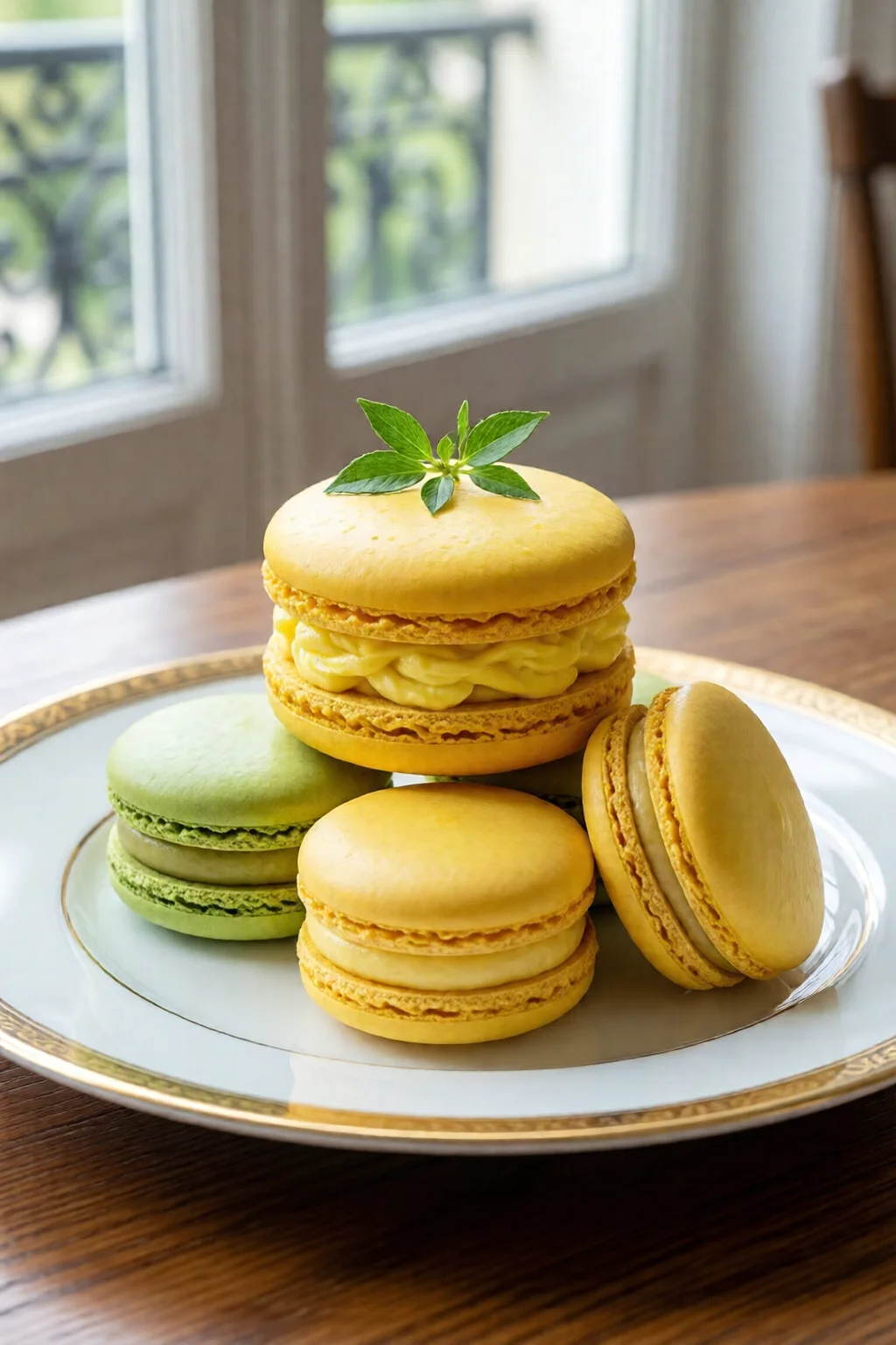 macarons au yuzu - recette facile et rapide
