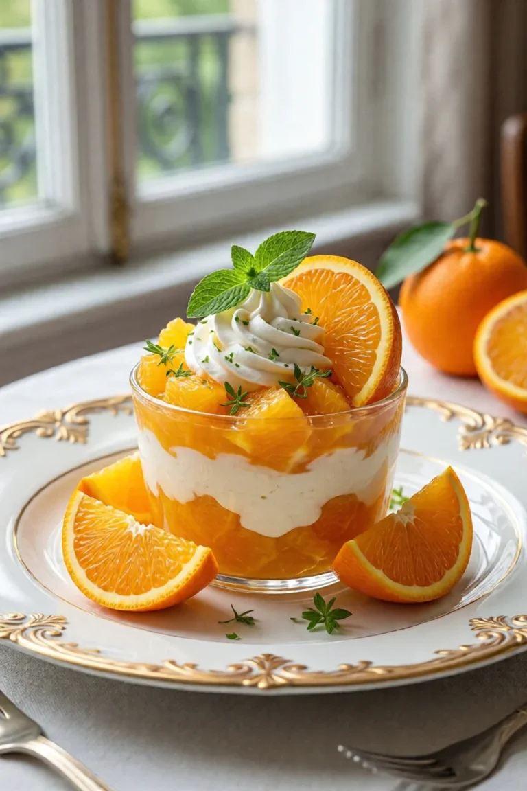 parfait glace a lorange - recette facile et rapide