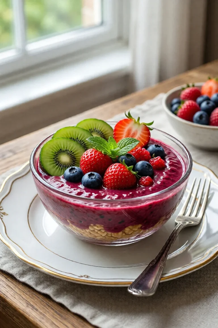 smoothie bowl fruits rouges la meilleure recette maison - recette facile et rapide