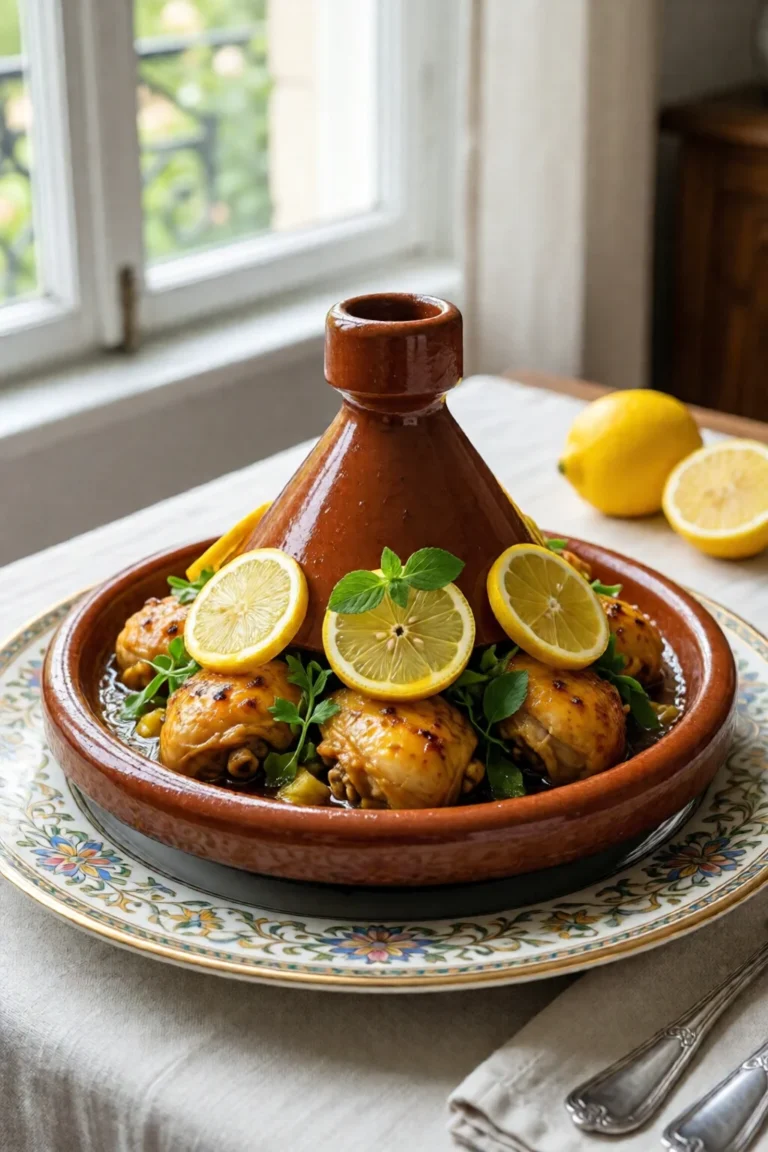 tagine poulet citrons confits la meilleure recette maison - recette facile et rapide
