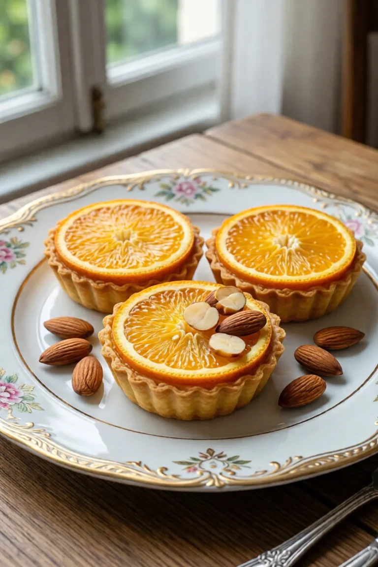 tartelettes a lorange et aux amandes - recette facile et rapide
