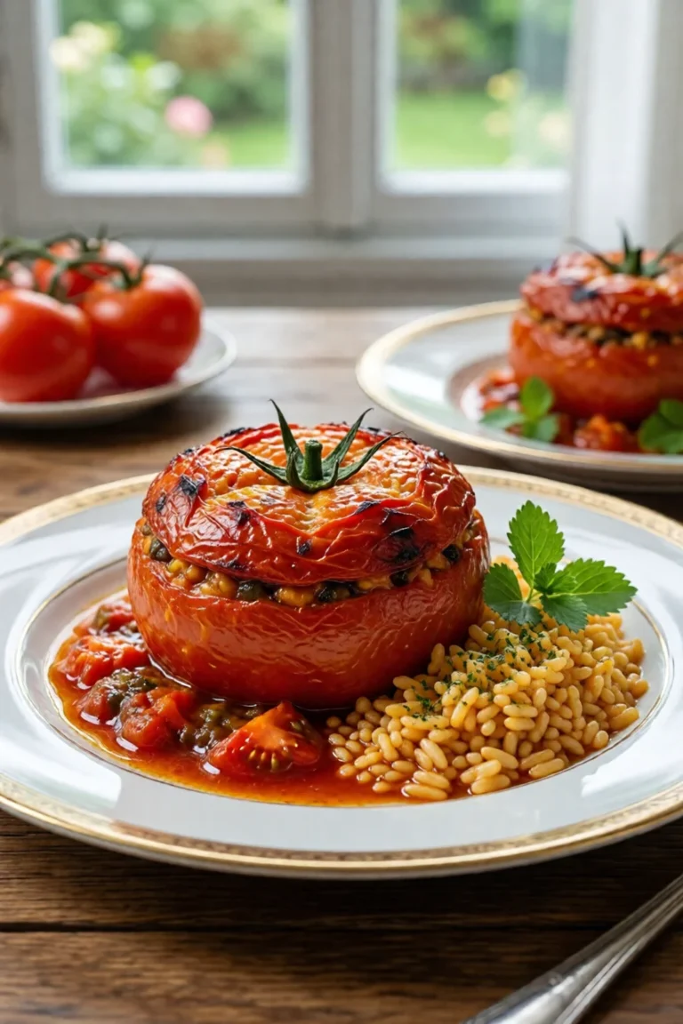 tomates farcies de grand mere avec riz un voyage gourmand et authentique - recette facile et rapide